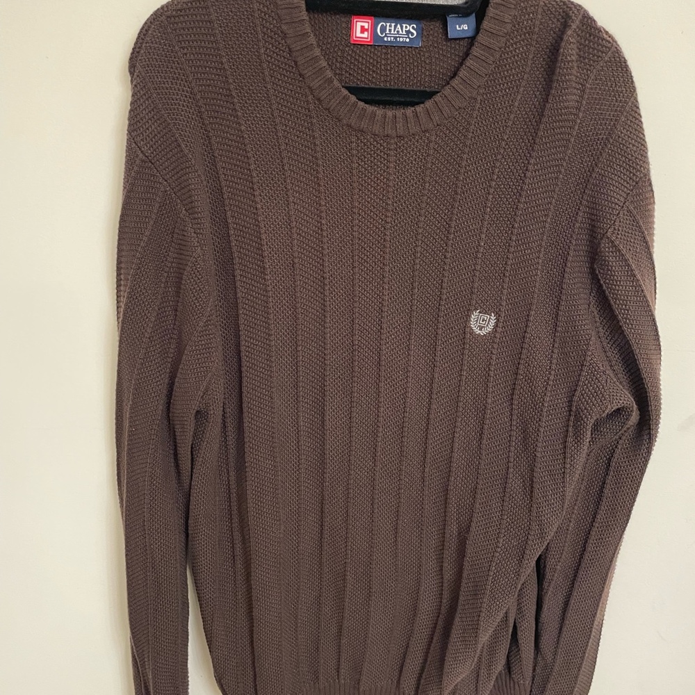 Men’s Chaps Brown Sweater Size L